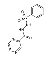 N-benzenesulfonyl-N'-pyrazinecarbonyl-hydrazine结构式