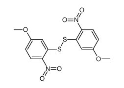 bis-(5-methoxy-2-nitro-phenyl)-disulfide结构式