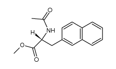 (R)-N-Acetyl-3-(2-naphthyl)alanine Methyl Ester结构式