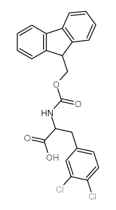 3-(3,4-二氯苯基)-2-(9h-芴-9-甲氧基羰基氨基)-丙酸结构式