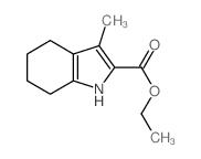 Ethyl 3-methyl-4,5,6,7-tetrahydro-1H-indole-2-carboxylate结构式