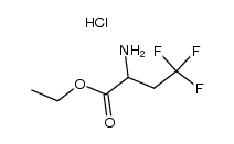 ethyl 2-amino-4,4,4-trifluorobutanoate hydrochloride Structure
