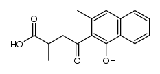 4-(1-hydroxy-3-methylnaphthalen-2-yl)-2-methyl-4-oxobutanoic acid结构式