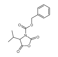 benzyl 4-isopropyl-2,5-dioxooxazolidine-3-carboxylate Structure