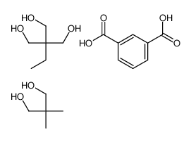 benzene-1,3-dicarboxylic acid,2,2-dimethylpropane-1,3-diol,2-ethyl-2-(hydroxymethyl)propane-1,3-diol Structure