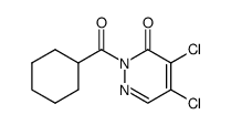 4,5-dichloro-2-(cyclohexanecarbonyl)pyridazin-3(2H)-one Structure
