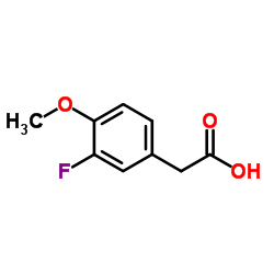 3-氟-4-甲氧基苯乙酸结构式