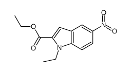 1-ethyl-5-nitro-1H-indole-2-carboxylic acid ethyl ester Structure