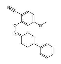 4-methoxy-2-(4-phenylcyclohexanoneoxime)-benzonitrile Structure