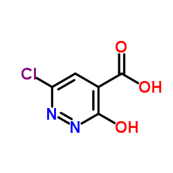 6-Chloro-3-hydroxypyridazine-4-carboxylic acid Structure