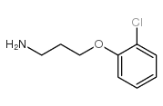3-(2-氯苯氧基)-1-丙胺结构式