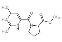 L-Proline,1-(N-acetyl-2,3-didehydroleucyl)-, methyl ester (9CI) Structure
