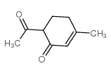 6-乙酰基-3-甲基-2-环己烯-1-酮结构式