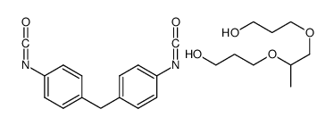 [(1-甲基-1,2-亚乙基)双(氧基)]双丙醇与1,1’-亚甲基双[4-异氰酸酯基苯]的聚合物结构式