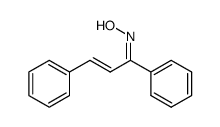 (E,E)-1,3-diphenyl-2-propen-1-one oxime Structure