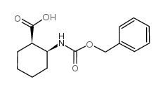 顺-2-(苄氧羰基氨基)环己烷甲酸结构式