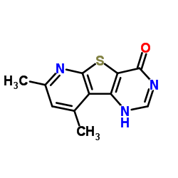 7,9-二甲基-吡啶并[3’,2’:4,5]噻吩并[3,2-d]嘧啶-4(1h)-酮结构式