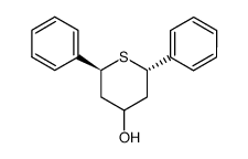 cis-2-trans-6-Diphenyltetrahydrothiapyran-4-ol Structure