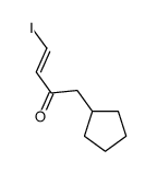 1-cyclopentyl-4-iodobut-3-en-2-one Structure
