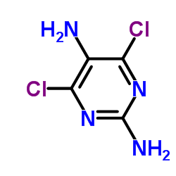 2,5-二氨基-4,6-二氯嘧啶结构式