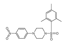 1-(4-nitrophenyl)-4-(2,4,6-trimethylphenyl)sulfonylpiperazine Structure