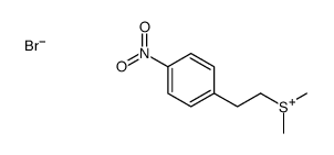dimethyl-[2-(4-nitrophenyl)ethyl]sulfanium,bromide Structure
