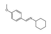 N-cyclohexyl-1-(4-methoxyphenyl)methanimine结构式