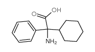 2-amino-2-cyclohexyl-2-phenylacetic acid Structure