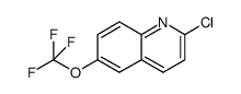 2-氯-6-(三氟甲氧基)喹啉结构式