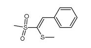 (E)-methyl(1-(methylsulfonyl)-2-phenylvinyl)sulfane Structure