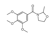 (2-methyl-1,3-oxazolidin-3-yl)-(3,4,5-trimethoxyphenyl)methanone Structure