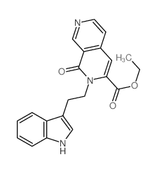ethyl 2-[2-(1H-indol-3-yl)ethyl]-1-oxo-2,7-naphthyridine-3-carboxylate结构式