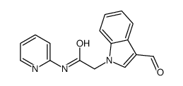 (9ci)-3-甲酰基-n-2-吡啶-1H-吲哚-1-乙酰胺结构式