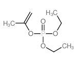 Phosphoric acid, diethyl 1-methylethenyl ester Structure