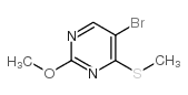 5-溴-2-甲氧基-4-(甲基硫代)嘧啶结构式