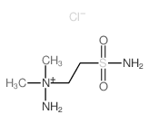 Hydrazinium, 1-[2-(aminosulfonyl)ethyl]-1,1-dimethyl-,chloride (1:1)结构式