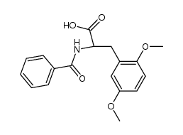 2,5-dimethoxy-N-benzoyl-DL-phenylalanine Structure