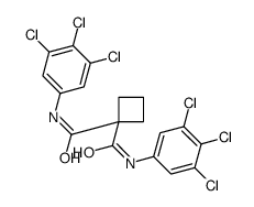 1-N,1-N'-bis(3,4,5-trichlorophenyl)cyclobutane-1,1-dicarboxamide Structure
