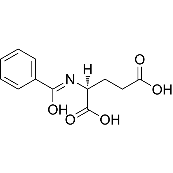 N-Benzoyl-L-glutamicacid Structure