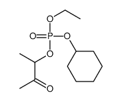 cyclohexyl ethyl 3-oxobutan-2-yl phosphate Structure