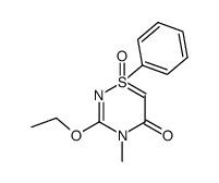3-ethoxy-4-methyl-1-oxo-1-phenyl-4H-1λ6-[1,2,4]thiadiazin-5-one Structure