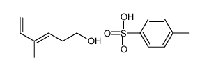 4-methylbenzenesulfonic acid,4-methylhexa-3,5-dien-1-ol Structure