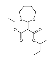 1-O-butan-2-yl 3-O-ethyl 2-(1,3-dithiepan-2-ylidene)propanedioate Structure