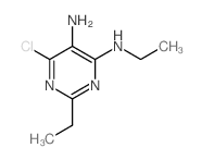 4,5-Pyrimidinediamine,6-chloro-N4,2-diethyl-结构式