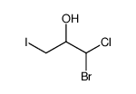 1-bromo-1-chloro-3-iodopropan-2-ol结构式