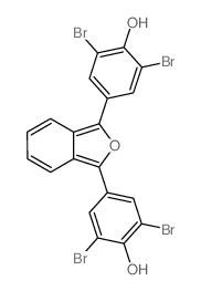 2,6-dibromo-4-[3-(3,5-dibromo-4-hydroxy-phenyl)isobenzofuran-1-yl]phenol Structure