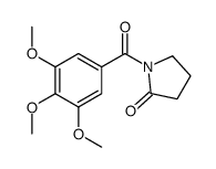 1-(3,4,5-trimethoxybenzoyl)pyrrolidin-2-one结构式
