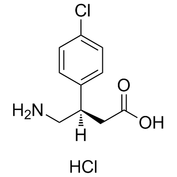 R-(+)-盐酸巴氯芬结构式