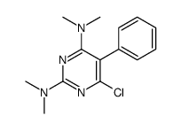 6-chloro-2-N,2-N,4-N,4-N-tetramethyl-5-phenylpyrimidine-2,4-diamine Structure