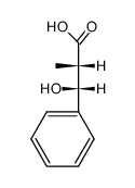 (2RS, 3SR)-3-hydroxy-2-methyl-3-phenylpropanoic acid结构式
